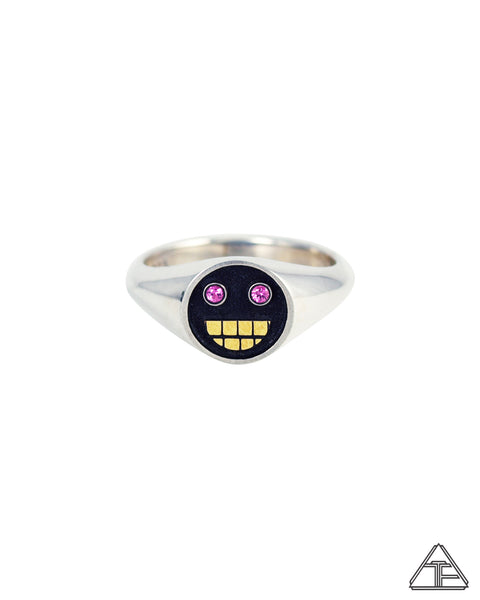 Grillz: Pink Sapphire Sterling Silver 22k Ring