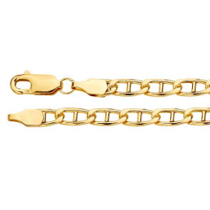 14k Yellow Gold Fill Flat Anchor Chain 3.8mm