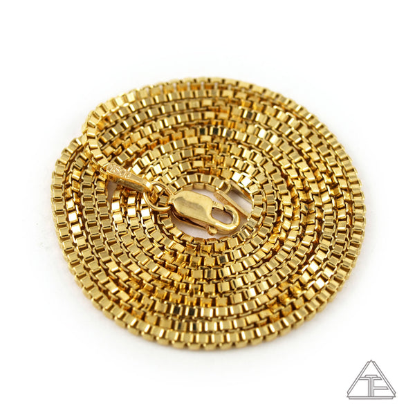 14k Yellow Gold Fill Box Chain 1.5mm