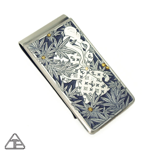 Cannabis MUNNY TREE$ Engravable Money Clip - Third Eye Assembly