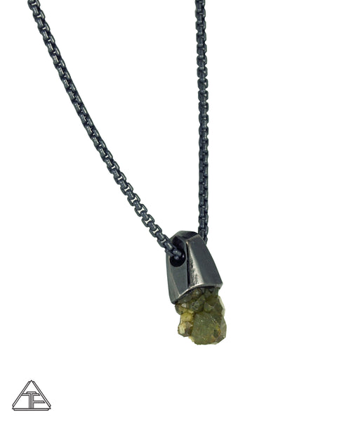 Demantoid Garnet Cluster Stealth Series Crystal Talisman Pendant