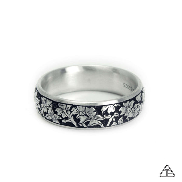 Dogwood: Hand Engraved Band / Ring