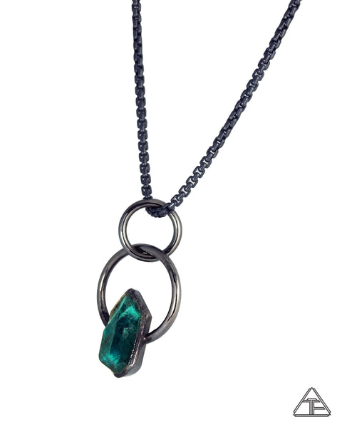 Dioptase Stealth Series Crystal Talisman Pendant