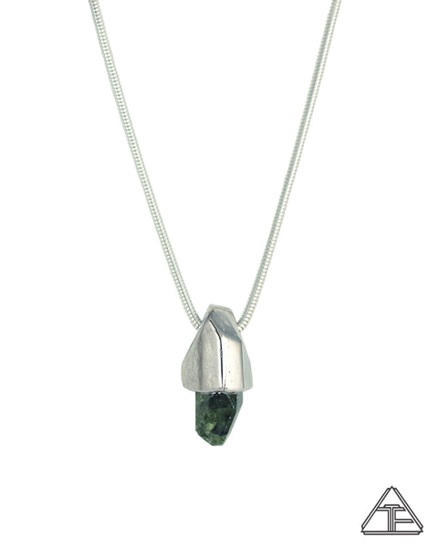 Chrome Diopside Crystal Talisman Pendant