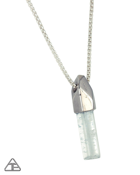 Large Aquamarine Crystal Talisman Pendant