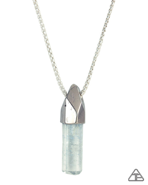 Large Aquamarine Crystal Talisman Pendant