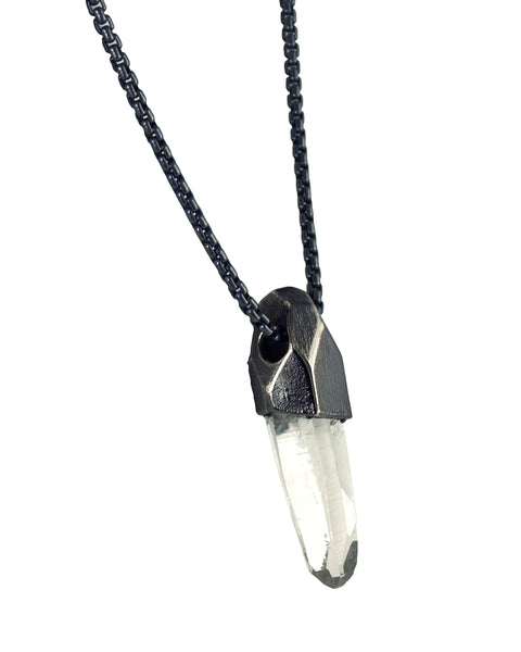 Lemurian Seed Quartz Stealth Crystal Talisman Pendant