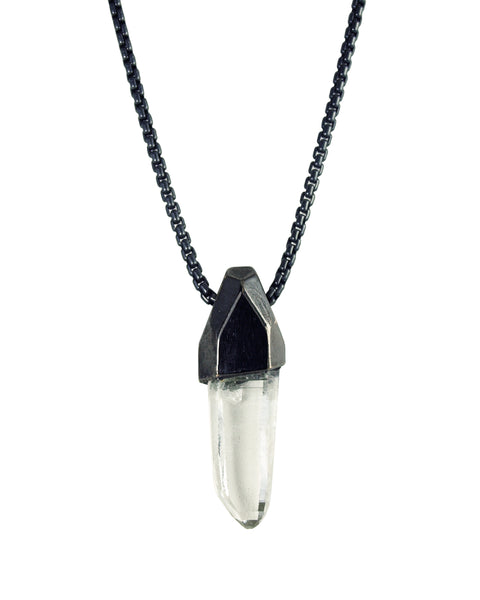 Lemurian Seed Quartz Stealth Crystal Talisman Pendant