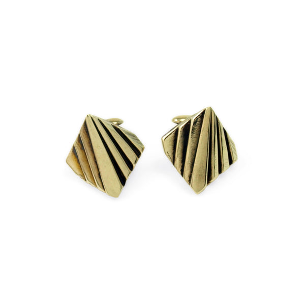 Mohs Lattice: Brass Cufflinks