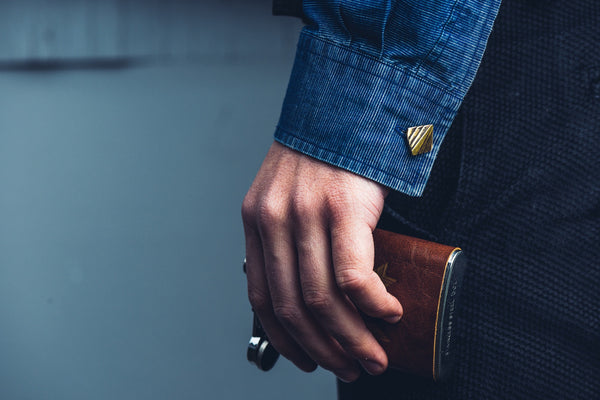 Mohs Lattice: Brass Cufflinks