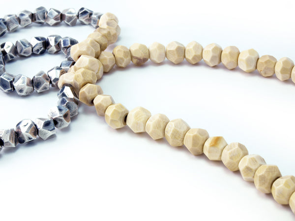 Lattice: Sterling Silver Woolly Mammoth Ivory Chain