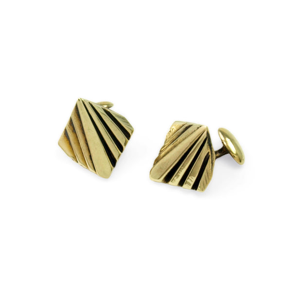 Mohs Lattice: Brass Cufflinks